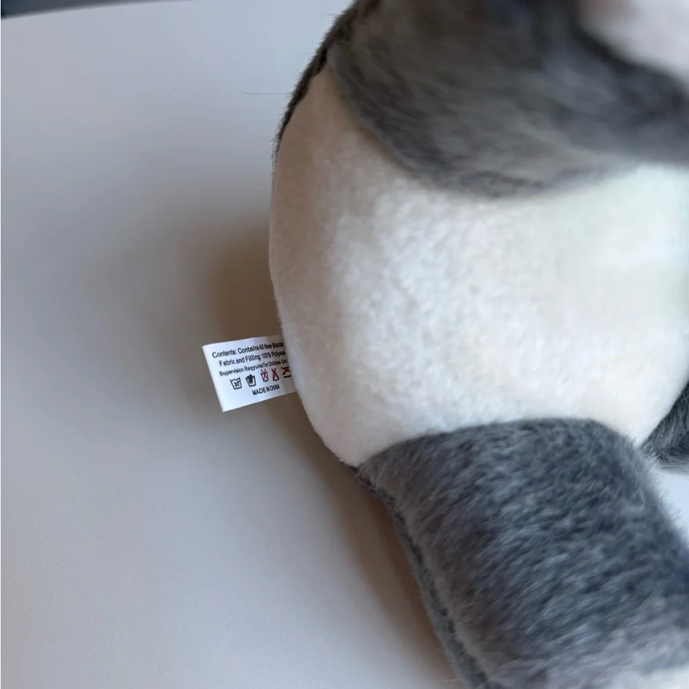 Gray Koala NWT Plush with Red Bow & Flag Top High quality Lifelike Realistic 9”